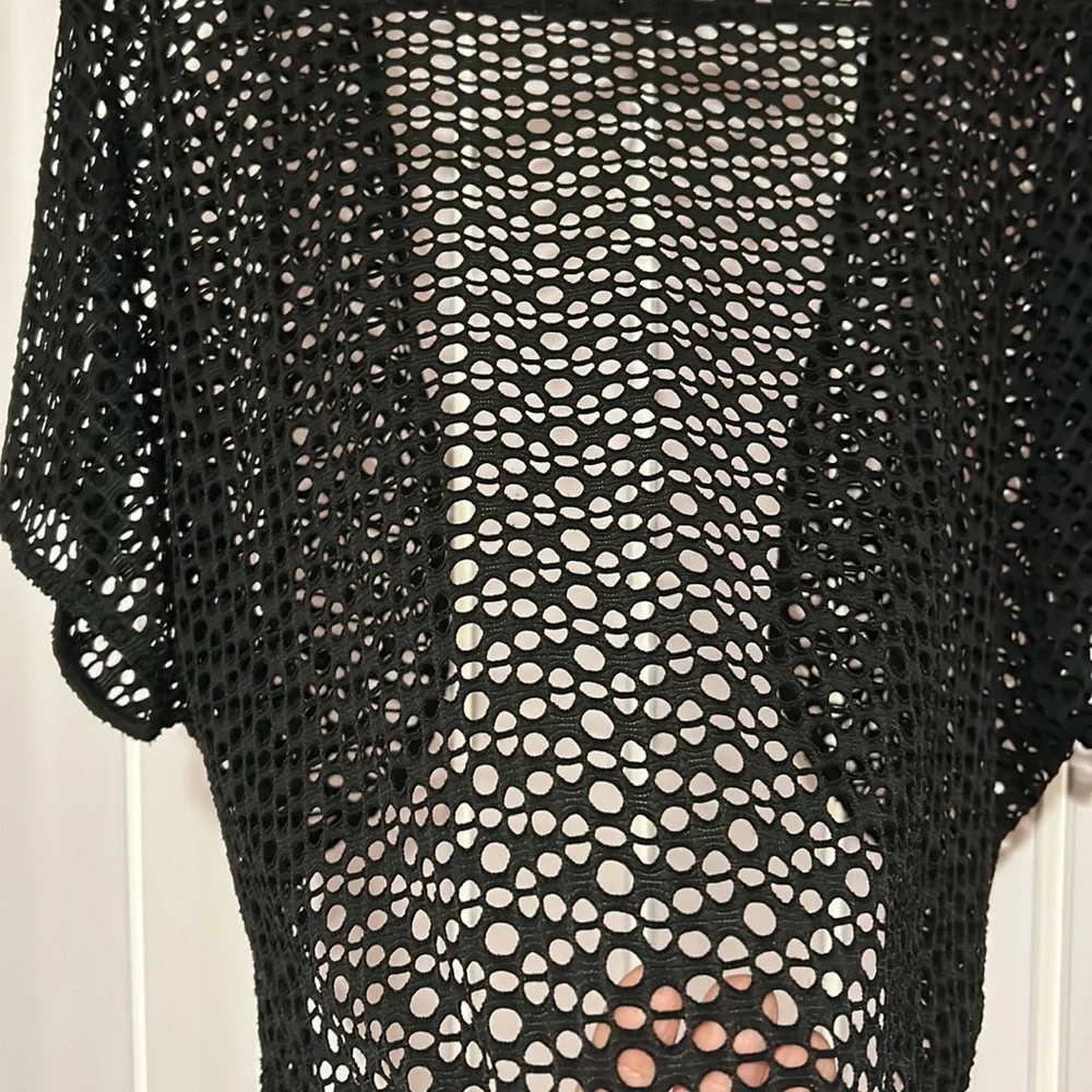 Small knit cardigan. Black - Picture 3 of 3